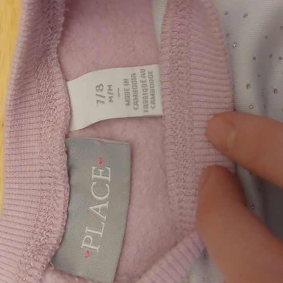 2/$15 Children's Place Girls Unicorn Sweater - Picture 3 of 4